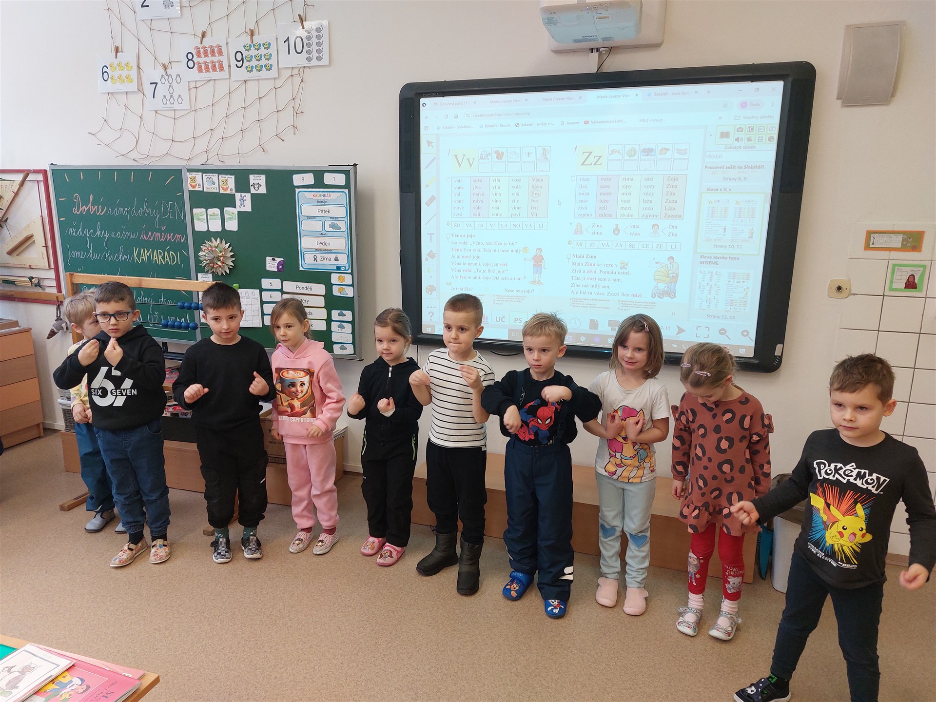 Návštěva ZŠ Sever - předškoláci